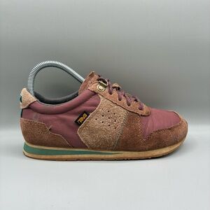 Teva Highside ‘84 Sneakers Women’s 7 Deep Taupe Suede Athletic 1103243